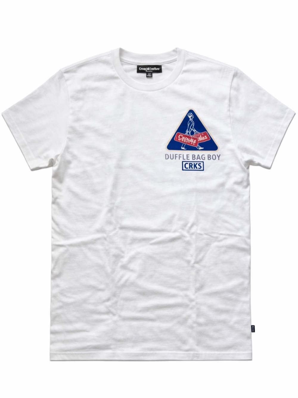 Crooks & Castles Duffle Bag Boy Tee - White/Blue/Red - Picture 2 of 4